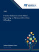 Book cover of: Familial Influences on the Moral Reasoning of Adolescent First-time Offenders. By: Stephen Giunta