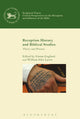 Book cover of: Reception History and Biblical Studies. By: Emma England