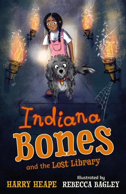 Book cover of: Indiana Bones and the Lost Library. By: Harry Heape