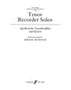 Book cover of: Tenor Recorder Solos. By: Brian Bonsor