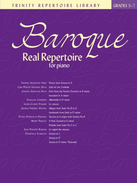 Book cover of: Baroque Real Repertoire. By: Christine Brown