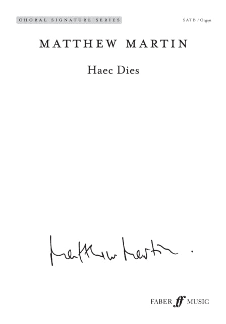 Book cover of: Haec Dies. By: Matthew Martin