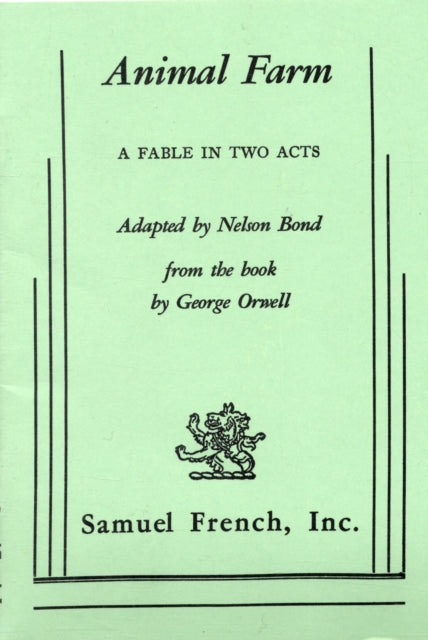 Book cover of: Animal Farm. By: George Orwell