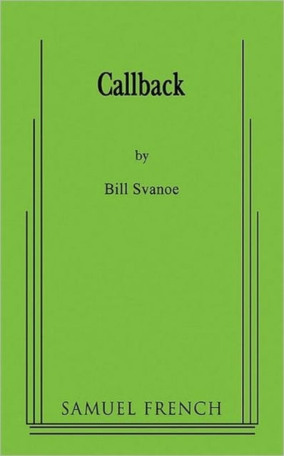 Book cover of: Callback. By: Bill Svanoe