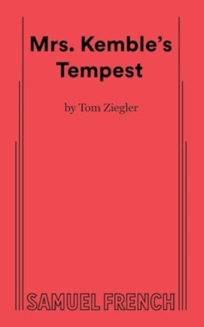 Book cover of: Mrs. Kemble's Tempest. By: ZIEGLER