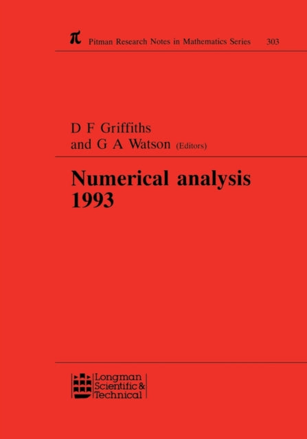 Book cover of: Numerical Analysis 1993. By: David Francis Griffiths