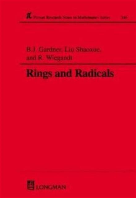 Book cover of: Rings and Radicals. By: Richárd Wiegandt