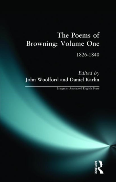 Book cover of: Poems of Browning: Volume One. By: Robert Browning