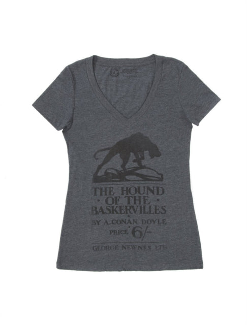 Book cover of: Hound of the Baskervilles Women's V-neck T-shirt X-large