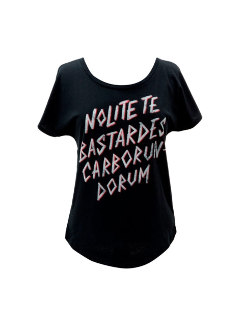Book cover of: Nolite Te Bastardes Carborondurum Women's Relaxed Fit T-shirt X-large