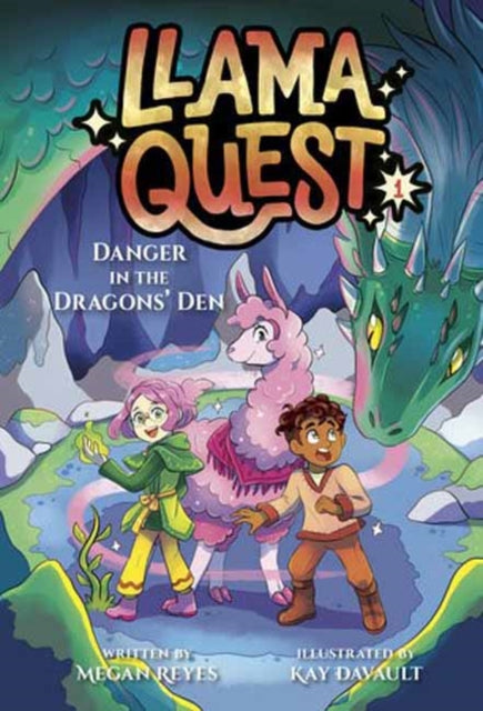 Book cover of: Llama Quest #1: Danger in the Dragons' Den. By: Megan Reyes