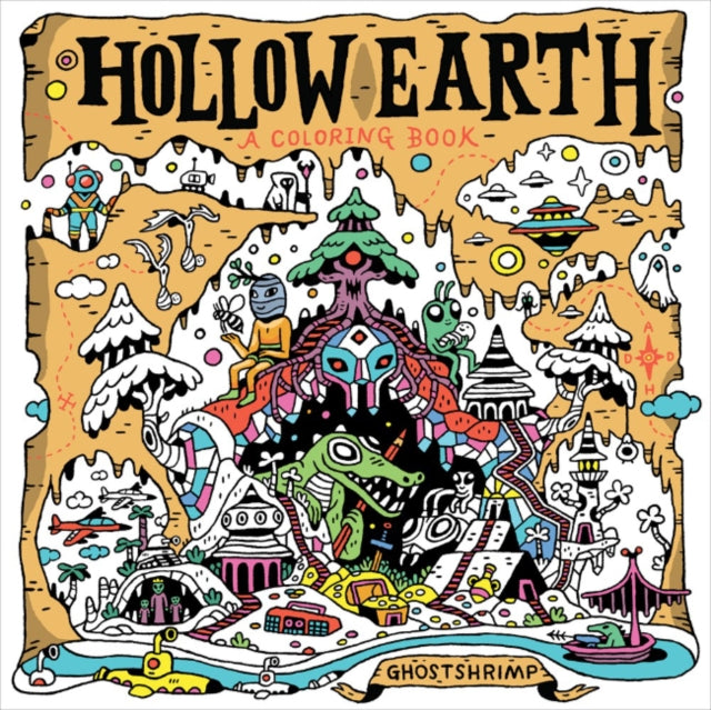 Hollow Earth, A Coloring Book 9780593855225 GHOSTSHRIMP