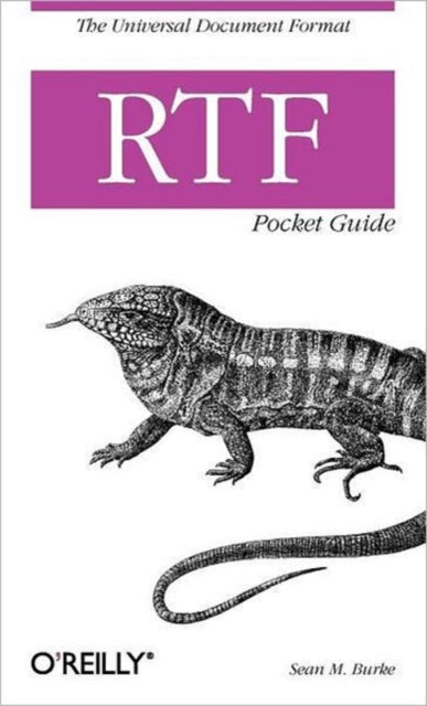 Book cover of: RTF Pocket Guide. By: Sean M. Burke