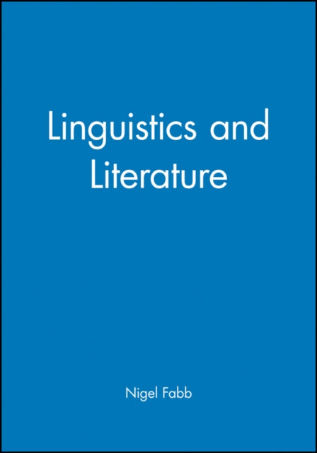 Book cover of: Linguistics and Literature