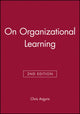 Book cover of: On Organizational Learning. By: Chris Argyris