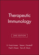 Book cover of: Therapeutic Immunology. By: Steven J. Burakoff
