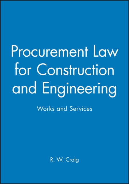 Book cover of: Procurement Law for Construction and Engineering