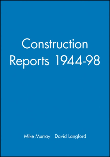 Book cover of: Construction Reports 1944-98