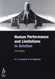 Book cover of: Human Performance and Limitations in Aviation. By: R. D. Campbell