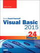 Book cover of: Visual Basic 2015 in 24 Hours, Sams Teach Yourself. By: James D. Foxall