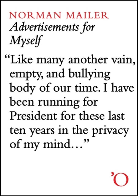 Book cover of: Advertisements for Myself. By: Norman Mailer