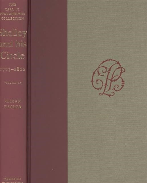 Book cover of: Shelley and His Circle, 1773-1822. By: Percy Bysshe Shelley