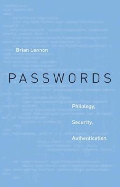 Book cover of: Passwords. By: Brian Lennon