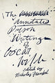 Oscar Wilde'i vanglakirjutised koos selgitustega