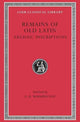 Book cover of: Remains of Old Latin, Volume IV: Archaic Inscriptions. By: E. H. Warmington