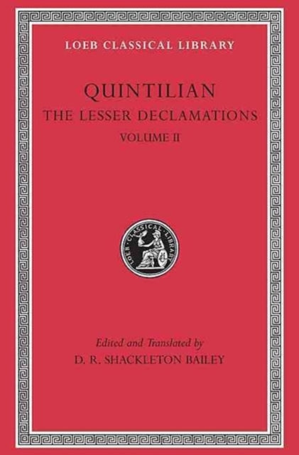 Book cover of: Lesser Declamations, Volume II. By: Quintilian