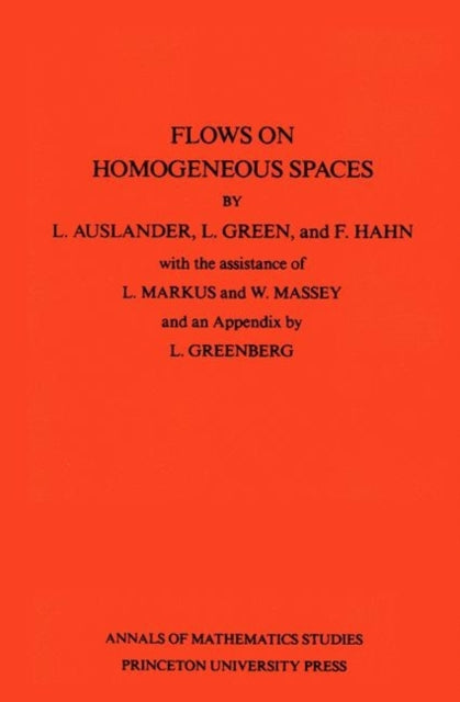 Book cover of: Flows on Homogeneous Spaces
