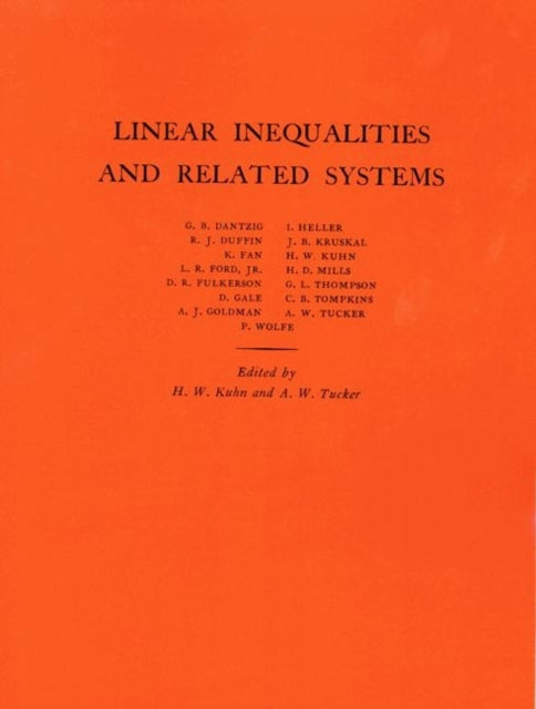 Book cover of: Linear Inequalities and Related Systems. By: Harold William Kuhn