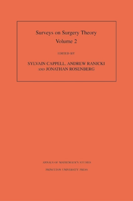 Book cover of: Surveys on Surgery Theory, Volume 2