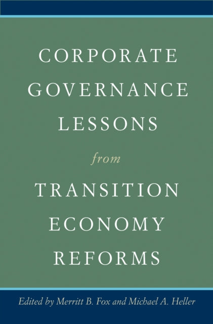Book cover of: Corporate Governance Lessons from Transition Economy Reforms