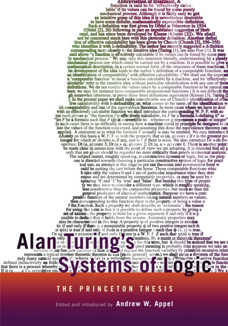 Book cover of: Alan Turing's Systems of Logic