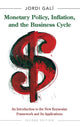 Book cover of: Monetary Policy, Inflation, and the Business Cycle. By: Jordi Galí