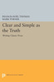 Book cover of: Clear and Simple as the Truth. By: Francis-Noël Thomas