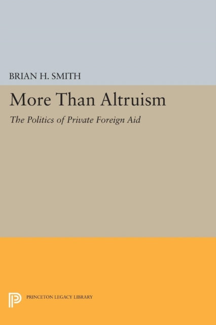 Book cover of: More Than Altruism. By: Brian H. Smith
