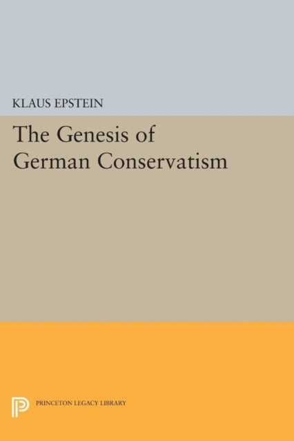 Book cover of: Genesis of German Conservatism. By: Klaus Epstein
