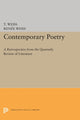 Book cover of: Contemporary Poetry. By: Theodore Russell Weiss