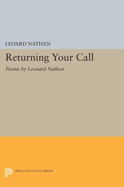 Book cover of: Returning Your Call. By: Leoard Nathan