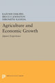 Book cover of: Agriculture and Economic Growth. By: Kazushi Ohkawa