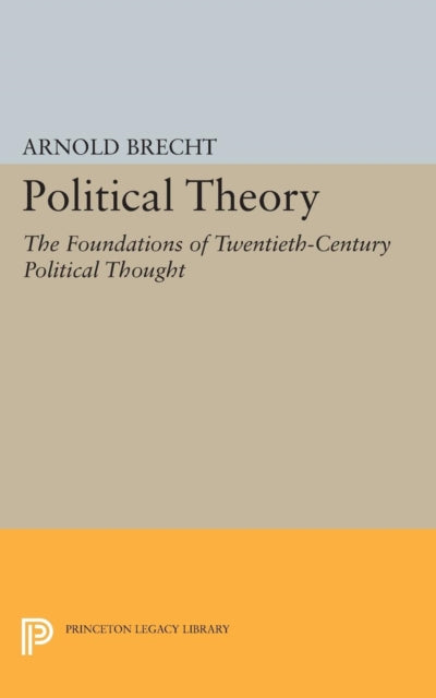 Book cover of: Political Theory. By: Arnold Brecht