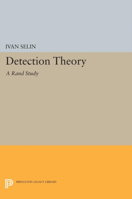 Book cover of: Detection Theory. By: Ivan Selin