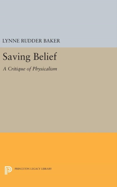 Book cover of: Saving Belief. By: Lynne Rudder Baker