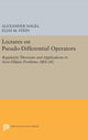 Book cover of: Lectures on Pseudo-Differential Operators. By: Alexander Nagel
