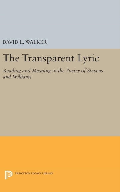 Book cover of: Transparent Lyric. By: David L. Walker