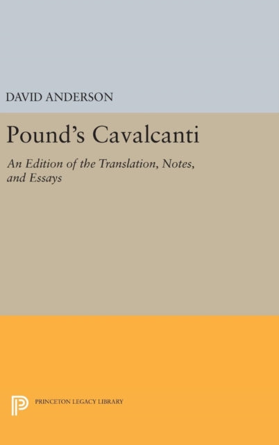 Book cover of: Pound's Cavalcanti. By: David Anderson