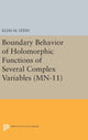 Book cover of: Boundary Behavior of Holomorphic Functions of Several Complex Variables. By: Elias M. Stein