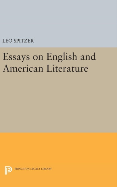 Book cover of: Essays on English and American Literature. By: Leo Spitzer